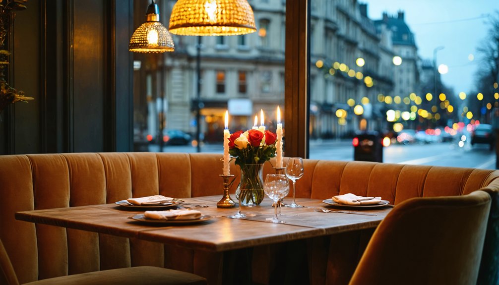 charming romantic dining experience