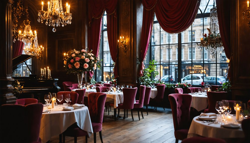 romantic london restaurant venue