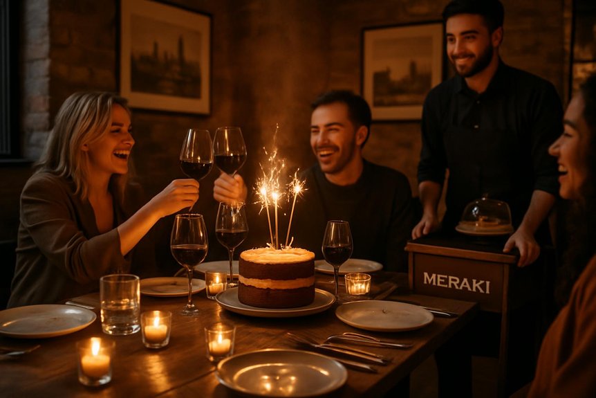 birthday dining at meraki