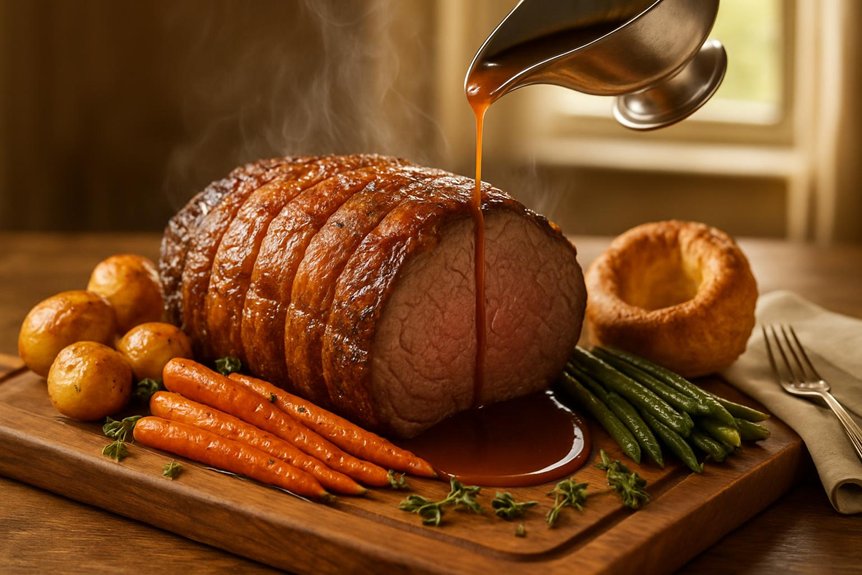 ideal sunday roast at meraki