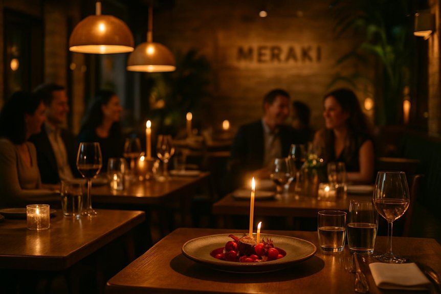 meraki london birthday dinner