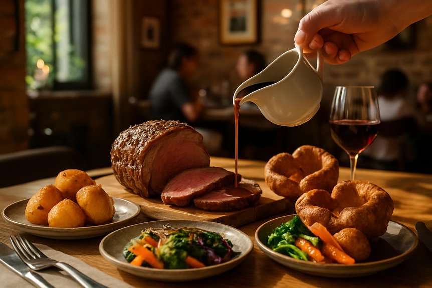 traditional london sunday roast