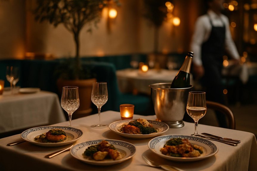 luxurious dining for celebrations