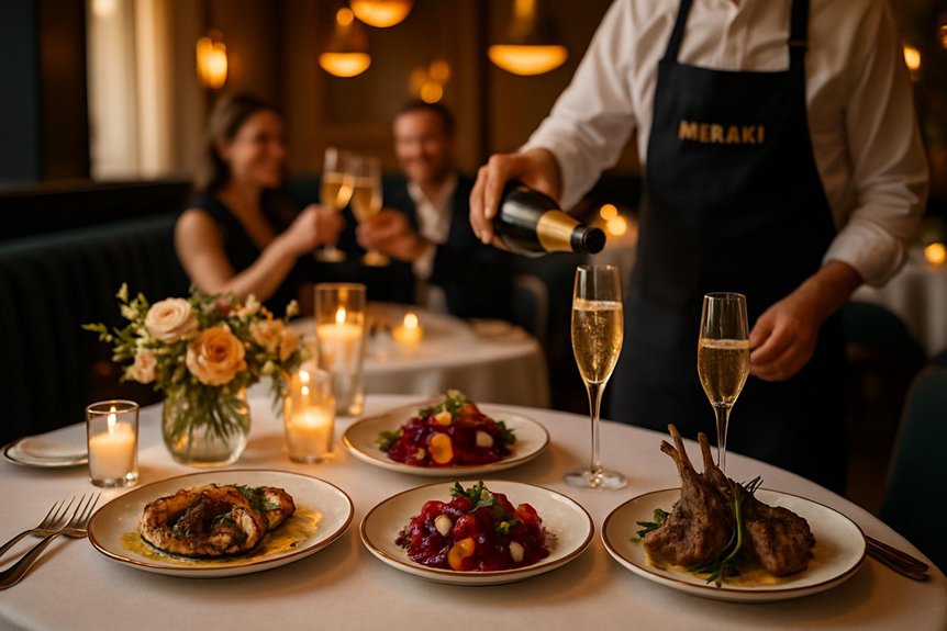 luxurious london celebration restaurant