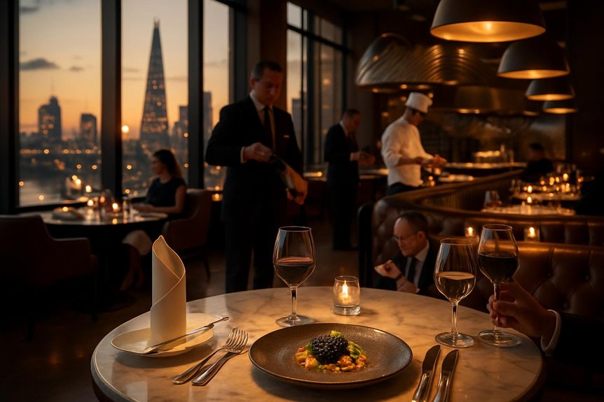 luxury london dining scene