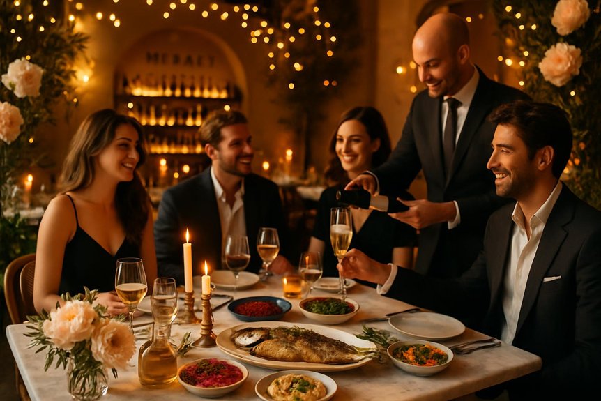 top london celebration dining