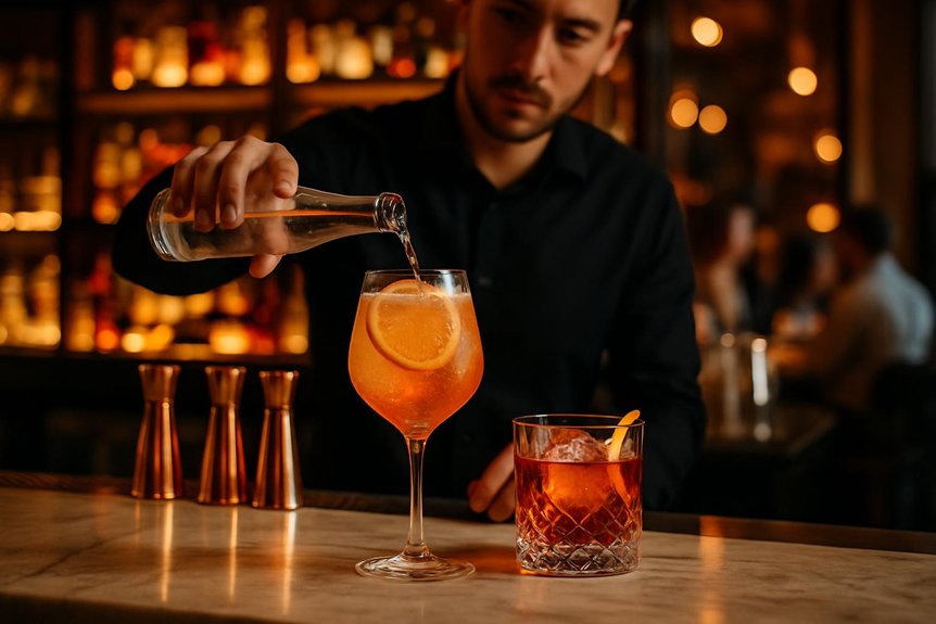 colorful cocktails on oxford