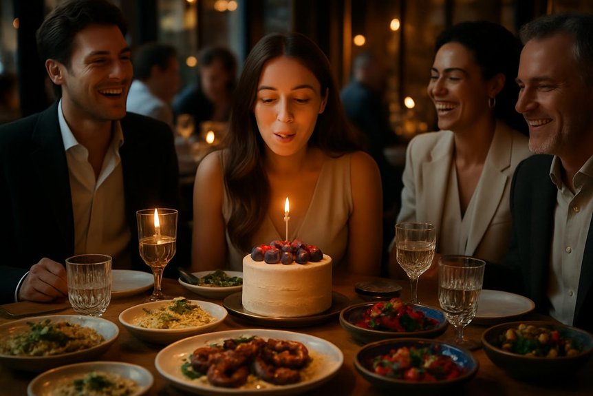 london birthday dinner celebration