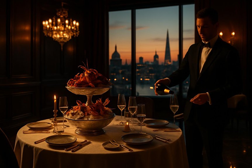 luxurious london dining experience