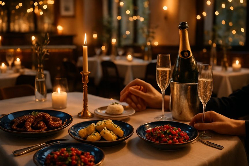 romantic london anniversary dinner